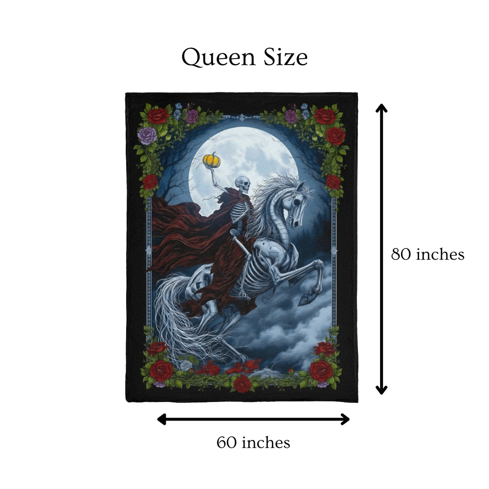 The Horseman - mink fleece blanket