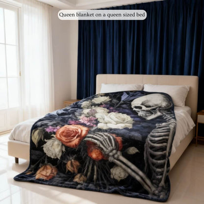 The Botanist - mink fleece blanket