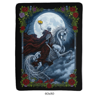 The Horseman - sherpa fleece blanket