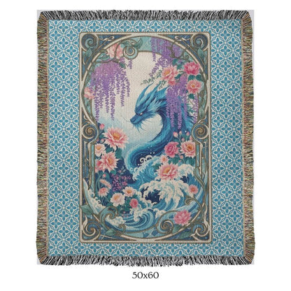 The Water Dragon - woven blanket