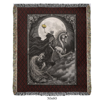 The Horseman - woven blanket