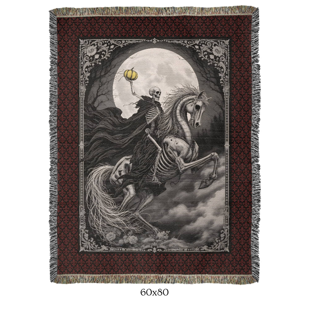 The Horseman - woven blanket