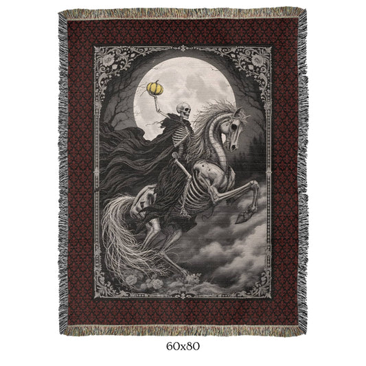 The Horseman - woven blanket