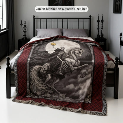 The Horseman - woven blanket