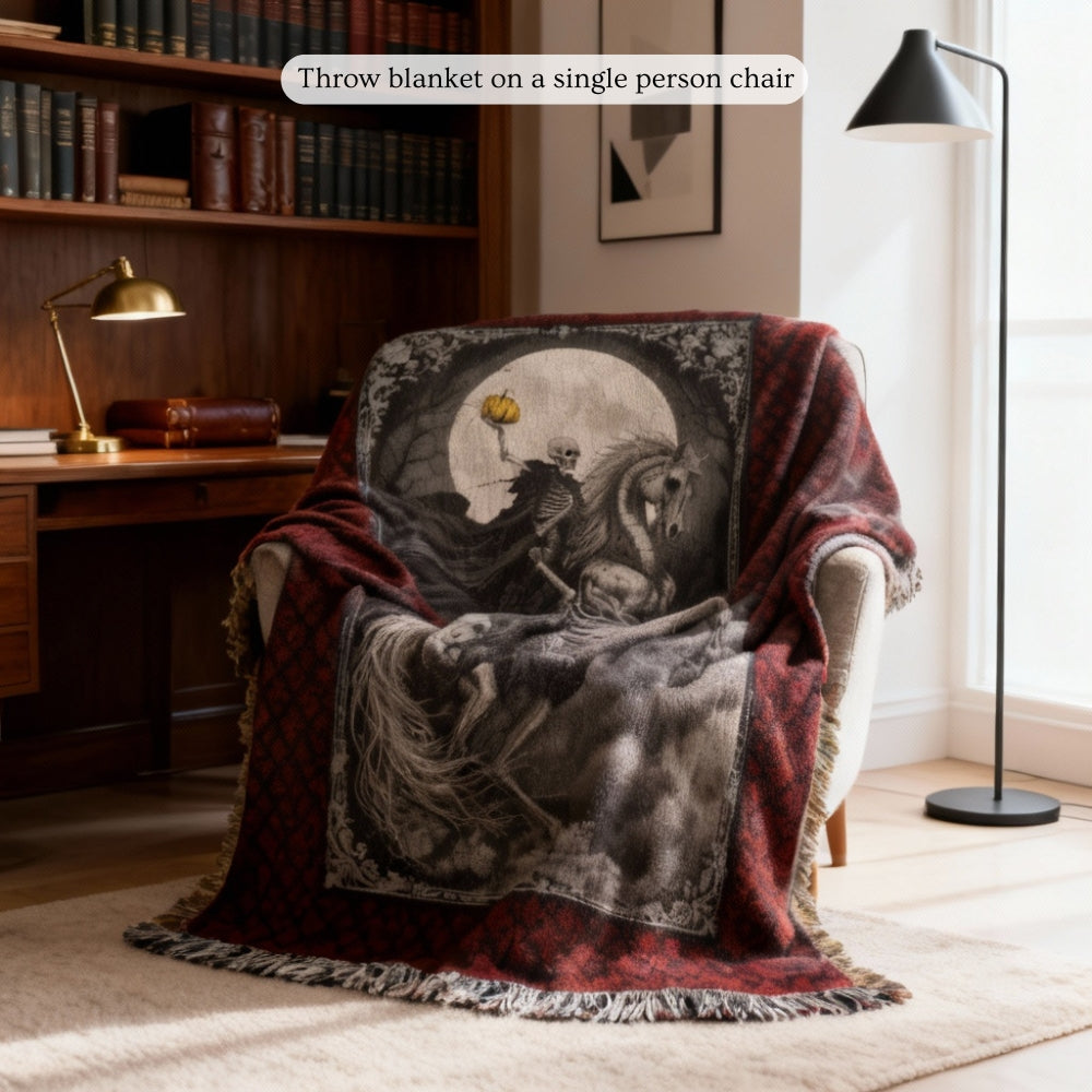 The Horseman - woven blanket